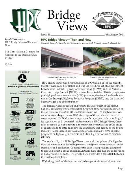 An image of a page from magazine HPC Bridge Views. Contains a logo, photos, and text